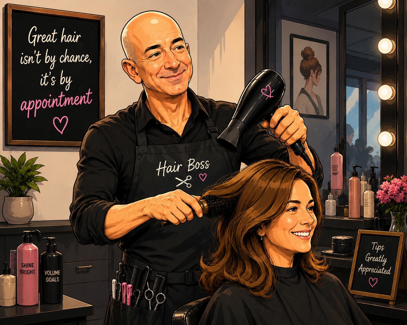 This man knows hair