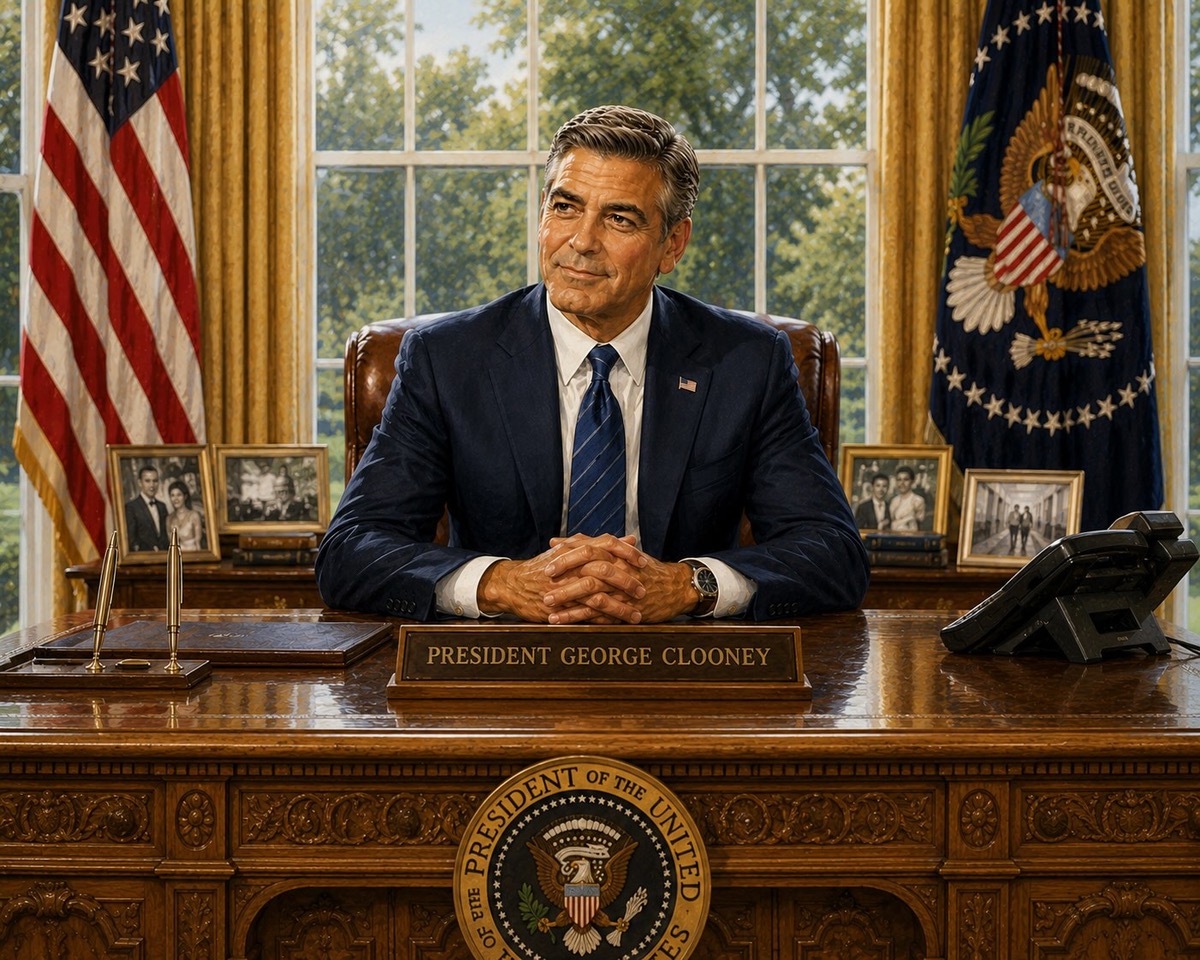 George Clooney imagined as president