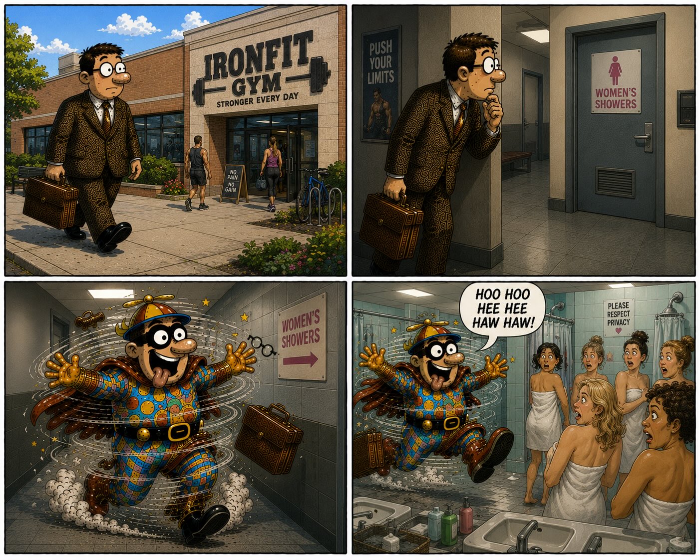 Silly hero comes clean