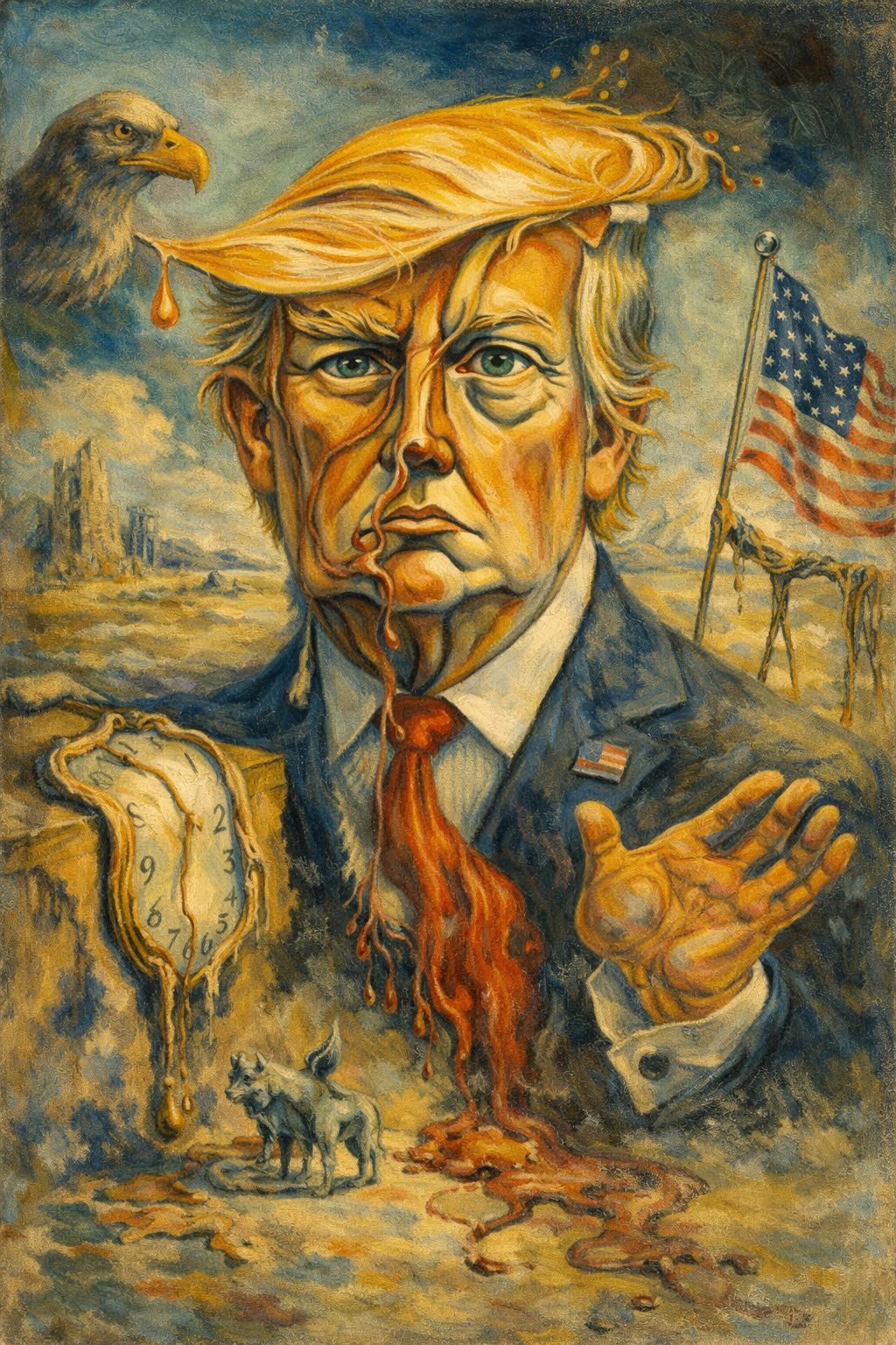 Trump Dali image