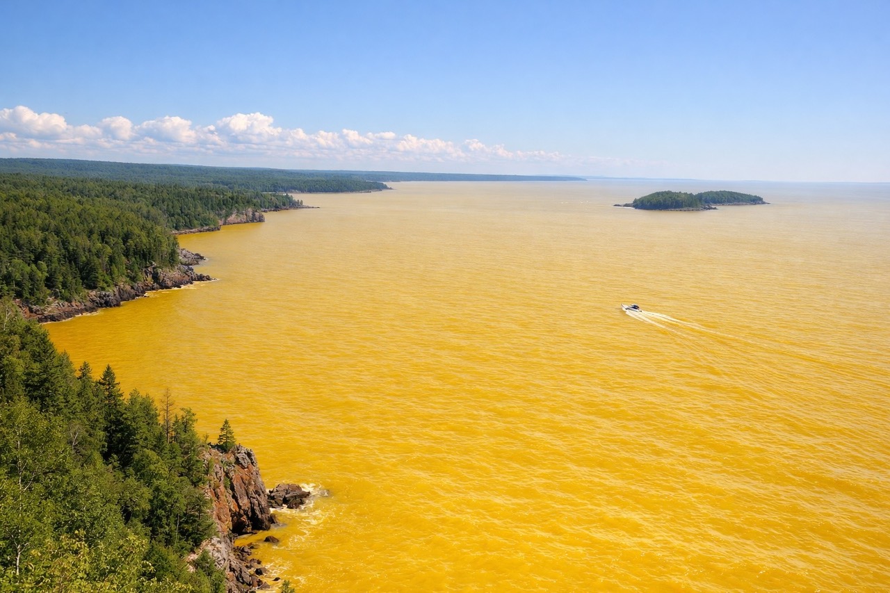 A surreal Lake Superior concept image