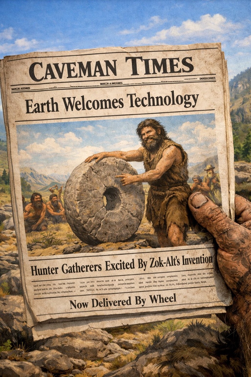 Caveman Times edition: The Technology Revolution Begins